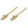 patchcord Cat6 UTP żółty /0,25 m/
