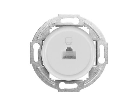 Gniazdo LAN Retro, 1xRJ45, kat.5e, białe