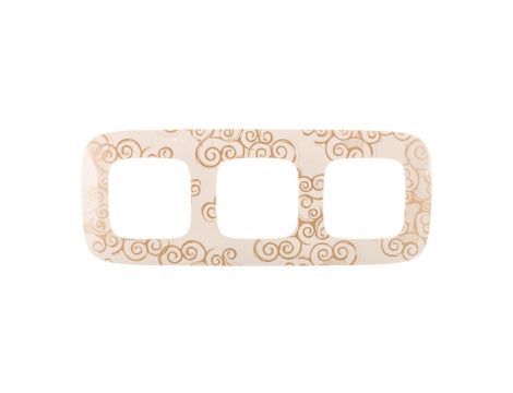 VALENA ALLURE Ramka potrójna arabeska złoto 754353