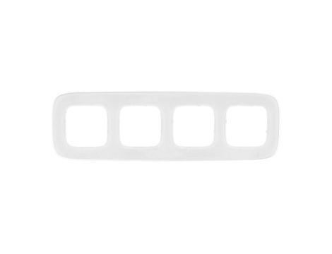 VALENA ALLURE Ramka poczwórna białe szkło 755544