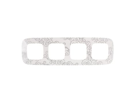 VALENA ALLURE Ramka poczwórna arabeska chrom 754344
