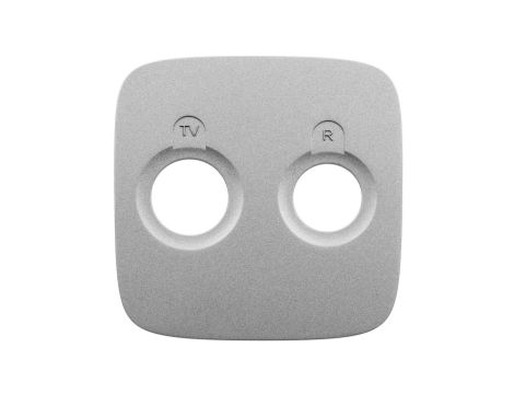VALENA ALLURE Plakietka gniazda antenoweego zakończeniowego tv-rd aluminium 754787