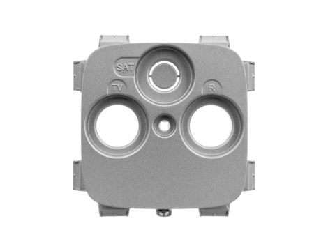 VALENA ALLURE Plakietka gniazda antenoweego tv-rd-sat 30 mm aluminium 754807