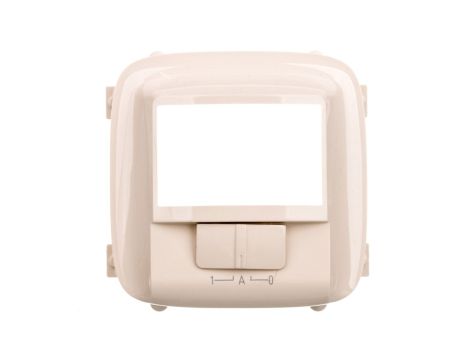 VALENA ALLURE Plakietka łącznika automatycznego bez zacisku n z przełącznikiem on/off kremowy 752280