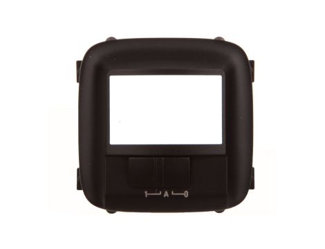 VALENA ALLURE Plakietka łącznika automatycznego bez zacisku n z przełącznikiem on/off czarny 752181