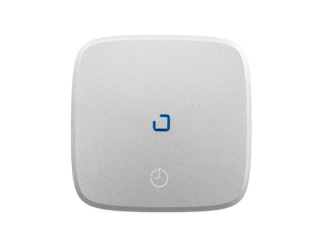 VALENA ALLURE Klawisz łącznika czasowego oświetlenia i wentylacji aluminium 755217