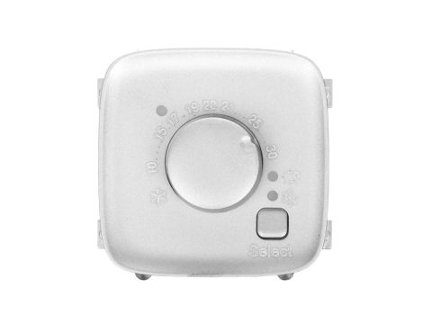 VALENA ALLURE Plakietka termostatu pokojowego aluminium 755317