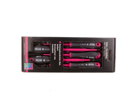 Zestaw wkrętaków izolowanych 5 części SL3 SL4 SL5,5 PZ1 PZ2 4052.211