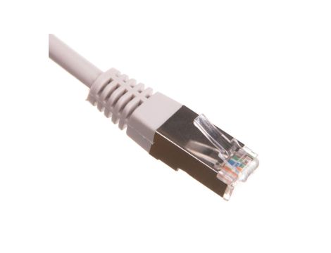 Kabel krosowy patchcord F/UTP kat.5e CCA szary 2m 73078