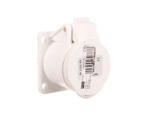 Gniazdo tablicowe 32A 3P 42V 12h białe IP44/54 393-12f9v