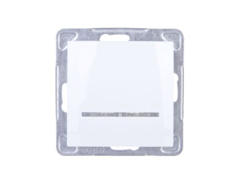 IMPRESJA Łącznik kontrolny z podświetleniem biały ŁP-12YS/m/00