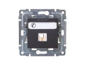 DANTE Gniazdo telefoniczne pojedyncze RJ11 grafit 456063