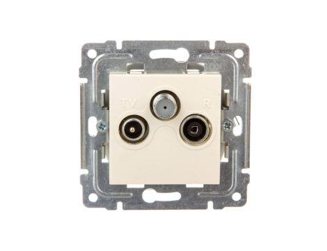 DANTE Gniazdo antenowe RTV/SAT przelotowe krem 450377