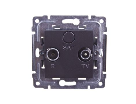 DANTE Gniazdo antenowe RTV przelotowe 8dB grafit 456074