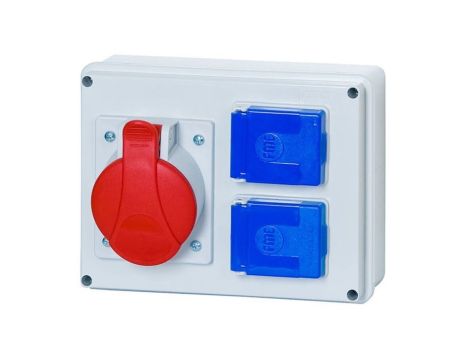 Rozdzielnica budowlana BERGAMO 1x5P 32A 2x2P+Z ITALINE ITA00114 ELIT50524