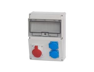 Rozdzielnica budowlana MEDIOLAN 1x5P 16A 2x2P+Z 11 modułów ITALINE ITA00126 ELIT50536