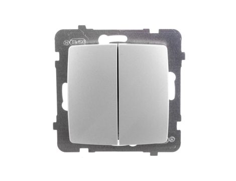 KARO Łącznik schodowy + pojedynczy srebrny perłowy ŁP-9S/m/43