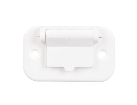 Gniazdo kątowe 24V z płaskimi bolcami 10A 2P IP44 bryzgoszczelna 96-00009\P01