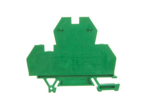 Złączka piętrowa 4-przewodowa 4mm2 zielona EURO 43550GR /10szt./