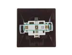 AKCENT Gniazdo pojedyncze z/u Schuko brązowe GP-1AS/24