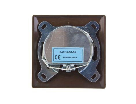 AKCENT Gniazdo antenowe RTV przelotowe 10dB brązowe GPA-10AP/24