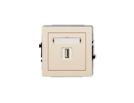 DECO Ładowarka USB pojedynczej, 5V, 1A beżowy 1DCUSB-1
