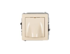 DECO Mechanizm wypustu kablowego beżowy 1DWPK