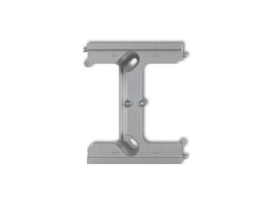 DECO Moduł rozszerzający puszkę natynkową pojedynczą, składaną do ramek wielokrotnych DECO srebrny metalik 7DPU-2