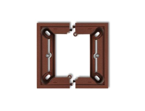 DECO Puszka natynkowa pojedyncza, składana DECO brązowy metalik 9DPU-1