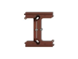 DECO Moduł rozszerzający puszkę natynkową pojedynczą, składaną do ramek wielokrotnych DECO brązowy metalik 9DPU-2