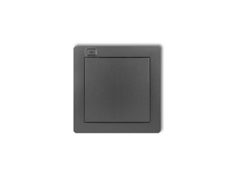 DECO Nadajnik 1-klawiszowy 2-kanałowy z czujnikiem temperatury do systemu Exta Life grafitowy 11DEL-1