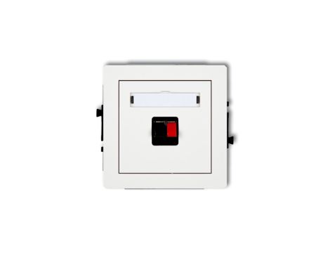 DECO Gniazdo głośnikowe pojedyncze biały DGG-1