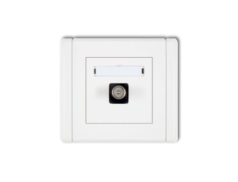 FLEXI Gniazdo antenowe pojedyncze TV biały FGTV-1