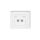 FLEXI Gniazdo telefoniczne podwójne 2xRJ11, 4-stykowe, beznarzędziowe biały FGT-2