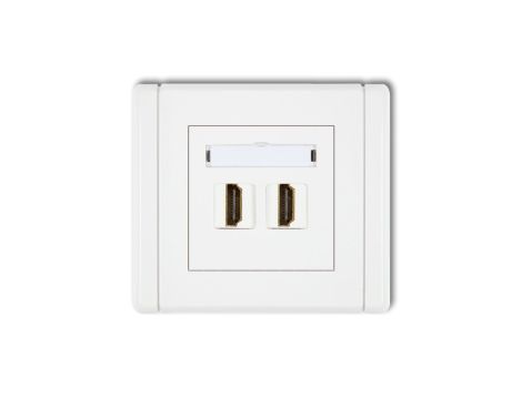 FLEXI Gniazdo podwójne HDMI biały FHDMI-2
