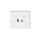 FLEXI Gniazdo pojedyncze HDMI + gniazdo komp. poj. 1xRJ45, kat. 5e, 8-stykowe biały FGHK