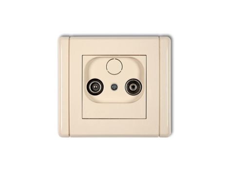 FLEXI Gniazdo antenowe RTV końcowe 2dB beżowy 1FG2K