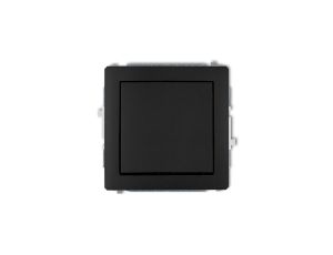 DECO Łącznik jednobiegunowy czarny mat 12DWP-1