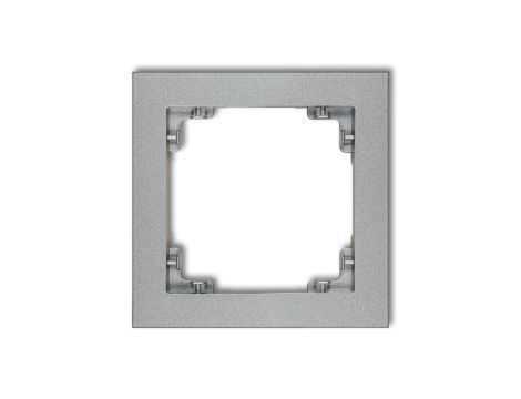 DECO Ramka pojedyncza srebrny metalik 7DR-1