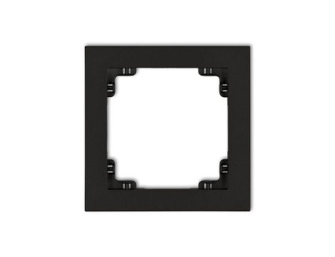 DECO Ramka pojedyncza czarny mat 12DR-1
