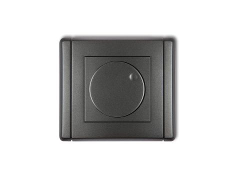 FLEXI Elektroniczny regulator oświetlenia przyciskowo-obrotowy do lamp LED grafitowy 11FRO-2