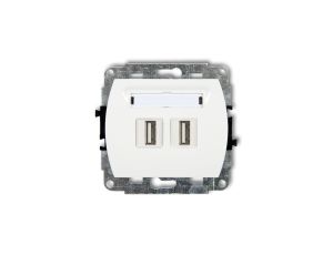 TREND Gniazdo podwójne 2xUSB-AA 3.0 biały GUSB-6
