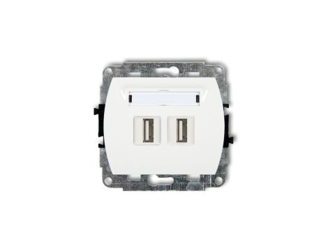 TREND Gniazdo podwójne 2xUSB-AA 3.0 biały GUSB-6