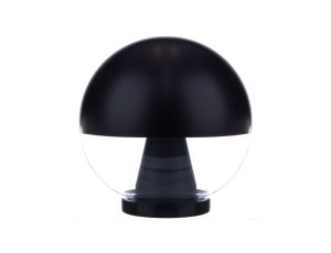 Oprawa ogrodowa parkowa LED SFERA kula fi 250mm czarno-transparentna IP44 4000K 8W 263lm