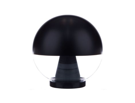 Oprawa ogrodowa parkowa LED SFERA kula fi 250mm czarno-transparentna IP44 4000K 8W 263lm