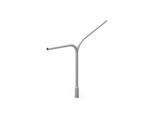 OG Wysięgnik lampowy dwuramienny na słup oświetleniowy fi 60 mm 100stopni 40111202