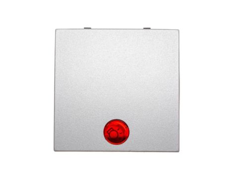 Klawisz z soczewką przycisk 1x srebro tworzywo 16211404