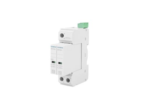 Ogranicznik przepięć Typ T2 1P+N Uc 350V szerokość 24mm 20kA TN-S ze stykami sygn. SENTRON 5SD7422-1