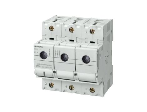 Rozłącznik bezpiecznikowy 63A 3+N D02 5SG7163