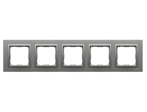VENA2 Ramka pięciokrotna aluminium 524085
